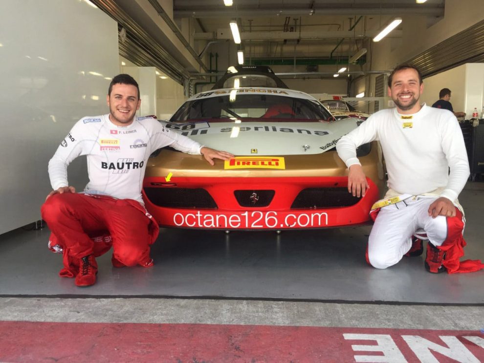 Ein perfektes Duo: Ferrari-Neuling Fabio Leimer und Titelfavorit Björn Grossmann ergänzten sich bestens.