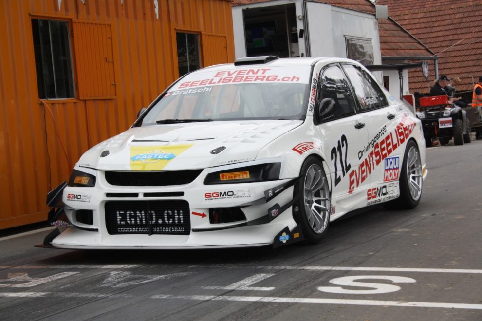 Premature end to the season for the leader in the touring car championship: Unfortunately, Ronnie Bratschi's Mitsubishi Evo 8 RS will probably not be seen again at the start of a Swiss hillclimb race in 2016.
