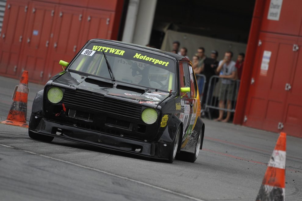Fastest touring car driver: Daniel Wittwer drove his 260 hp VW Golf 16V to fourth place overall, impressively confirming his class victory from Romont. 
