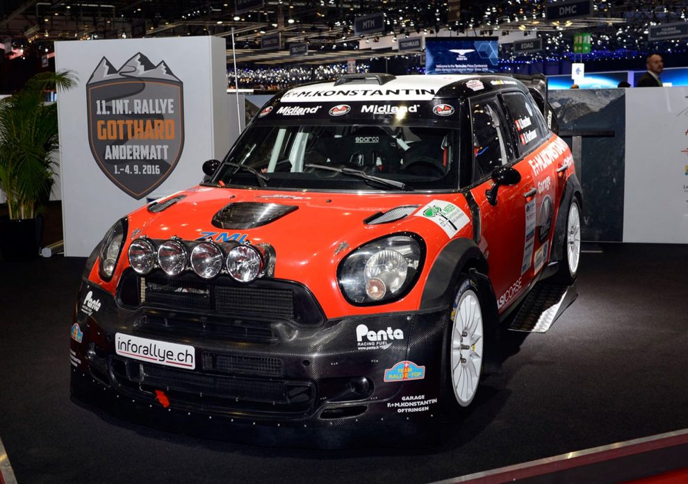 Postponed to 2017: At the Geneva Motor Show, Urs Hunziker's Mini Cooper WRC was used as an eye-catcher on a separate stand to promote the new edition of the International Rally Gotthard. This is now scheduled to take place on the third weekend in August 2017.