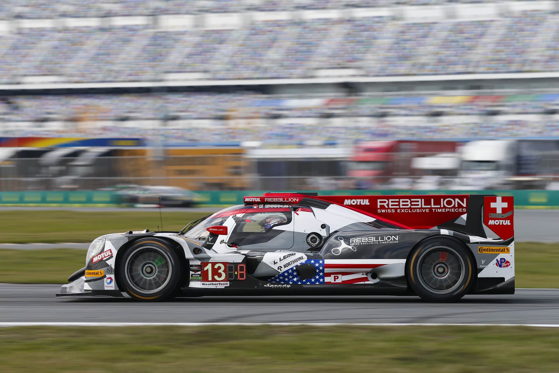 No superstition: As at the LMP2 premiere at Daytona, Rebellion will start this year with car number 13 on one of the two cars (Photo: IMSA).