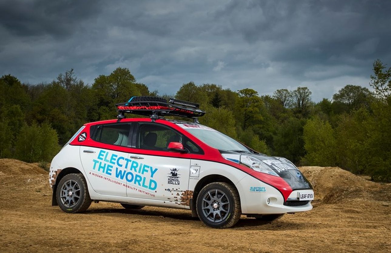 Rally Mongol Nissan Leaf