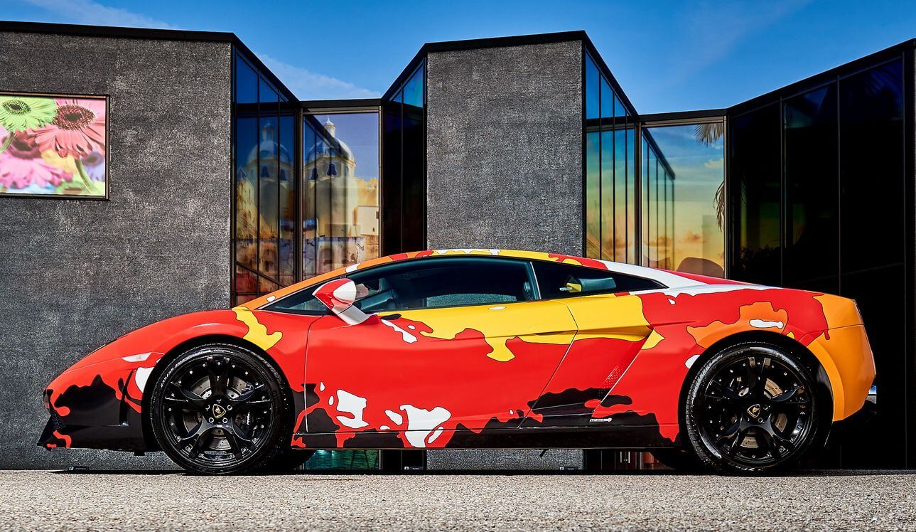 Lamborghini Gallardo als Kunstwerk