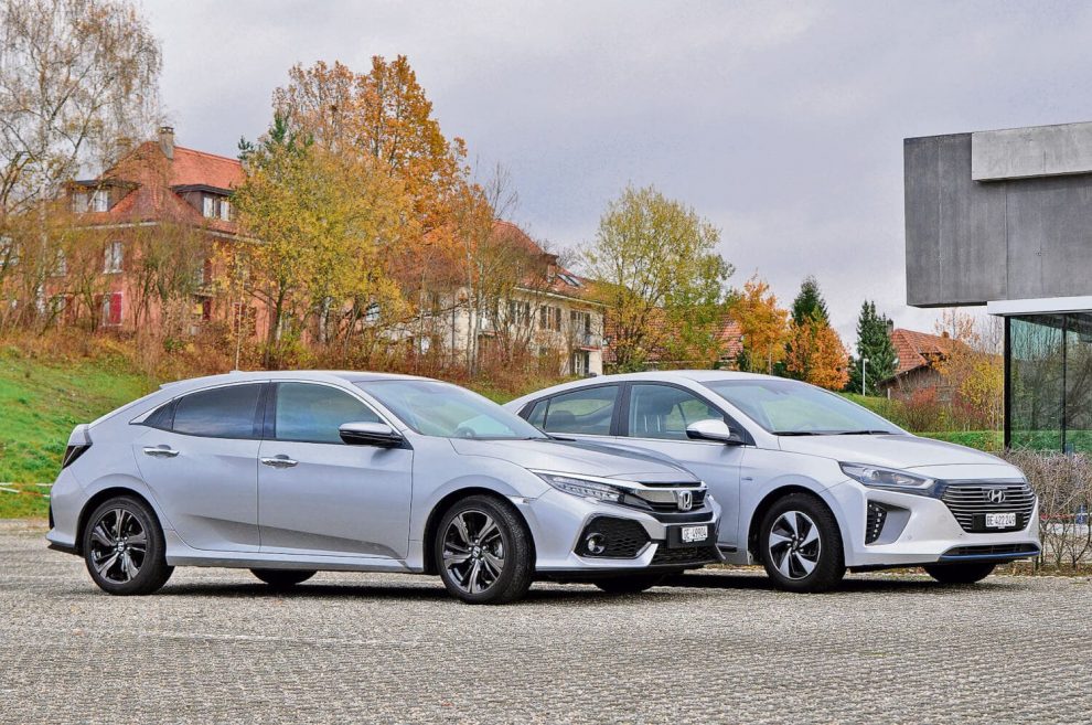 Honda Civic Hyundai Ioniq Hybrid Vergleich AutoSprintCH