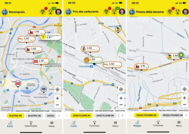 Gasoline price comparison