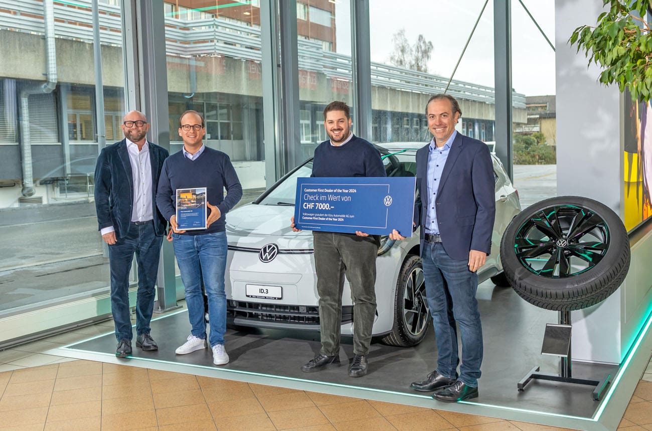 Volkswagen Awards for the best Swiss dealers autosprint