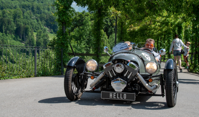 Vintage car in Obwalden